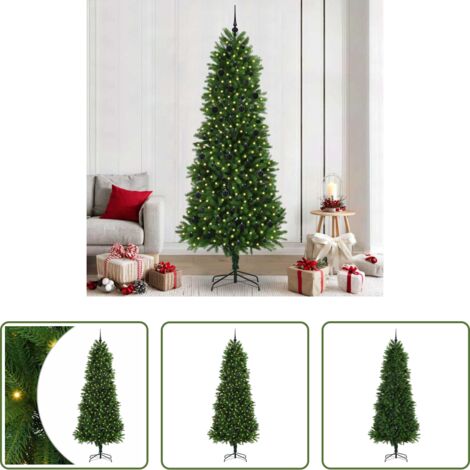Luci LED -  Albero di Natale con 300 LED con supporto Verde 240 cm PE