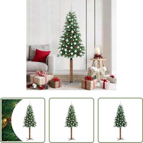 Luci LED -  Albero di Natale snodato con 300 LED con supporto Verde 180 cm