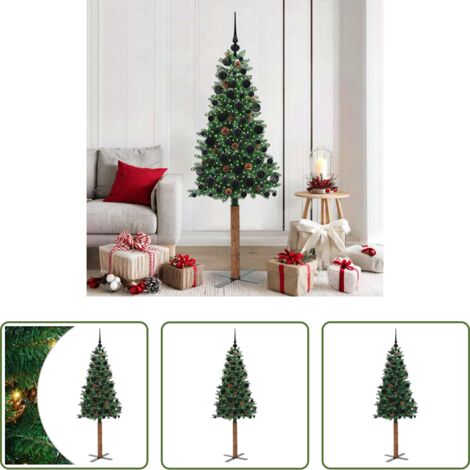 Luci LED -  Albero di Natale snodato con 300 LED con supporto Verde 180 cm