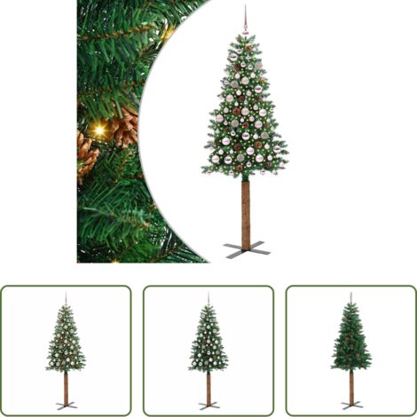 Luci LED -  Albero di Natale snodato con 300 LED con supporto Verde 180 cm