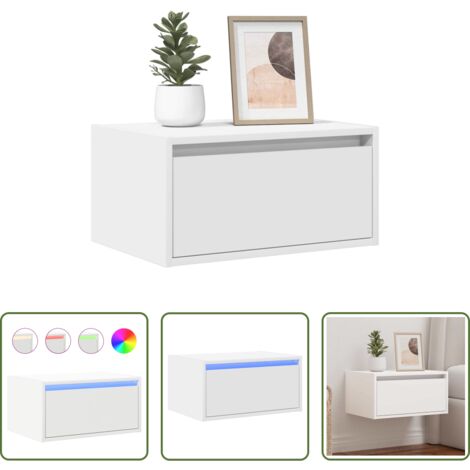 Luci led -  Comodino a Parete con Luci LED Bianco