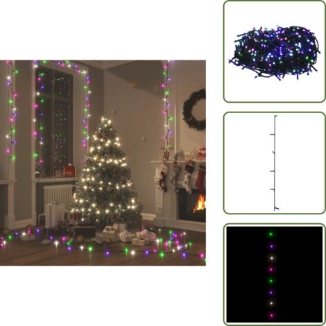Luci LED pastello - vidaXL Stringa LED con 1000 Luci LED Pastello Multicolore 100 m PVC - Decorazioni fai-da-te