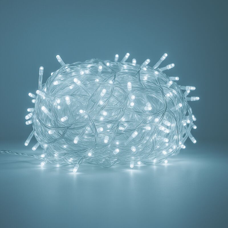 Luci Led per albero di natale decorazione con 8 giochi luce da 10/20/30/50 metri colori misti certificate IP65 prolungabile - LUNGHEZZA: 50 mt - 500