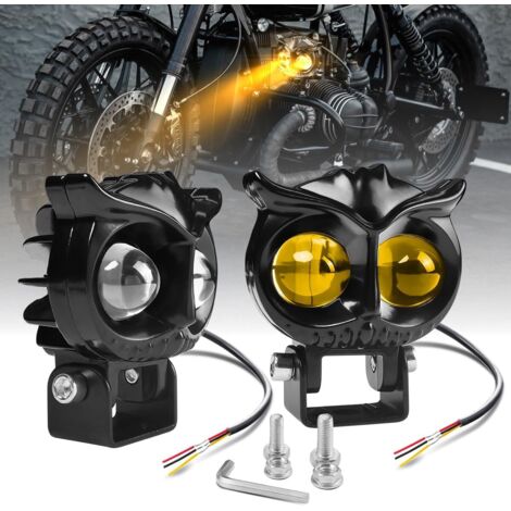 Luci LED Pods - Luci ausiliarie fuoristrada a 3 modalità, luci di guida bicolore ambra/bianco, 2 fendinebbia da 60 W per Wrangler, camion, SUV, ATV, UTV, motocicletta, R1200GS, F-150, Tacoma
