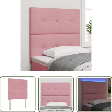 Luci LED -  Testiera LED con strisce LED Rosa 80 cm Velluto