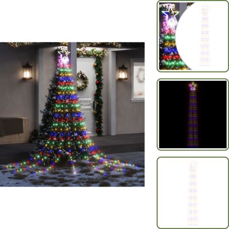 Luci multicolore - vidaXL Illuminazione per Albero di Natale 320 LED Colorato 375 cm - Luci LED