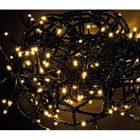 Luci Natale 180 LED Classic, Filo Verde 5mm, IP44 (12 Pezzi)