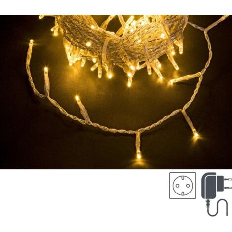 Luci Natale 300 LED Classic, Filo Trasparente 3mm, IP44 (12 Pezzi)