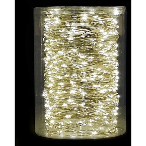 COSEDACASA Luci natale per albero 500 micro led addobbi decorazioni esterno bianco caldo 37m catena luminosa casa giardino terrazze veranda