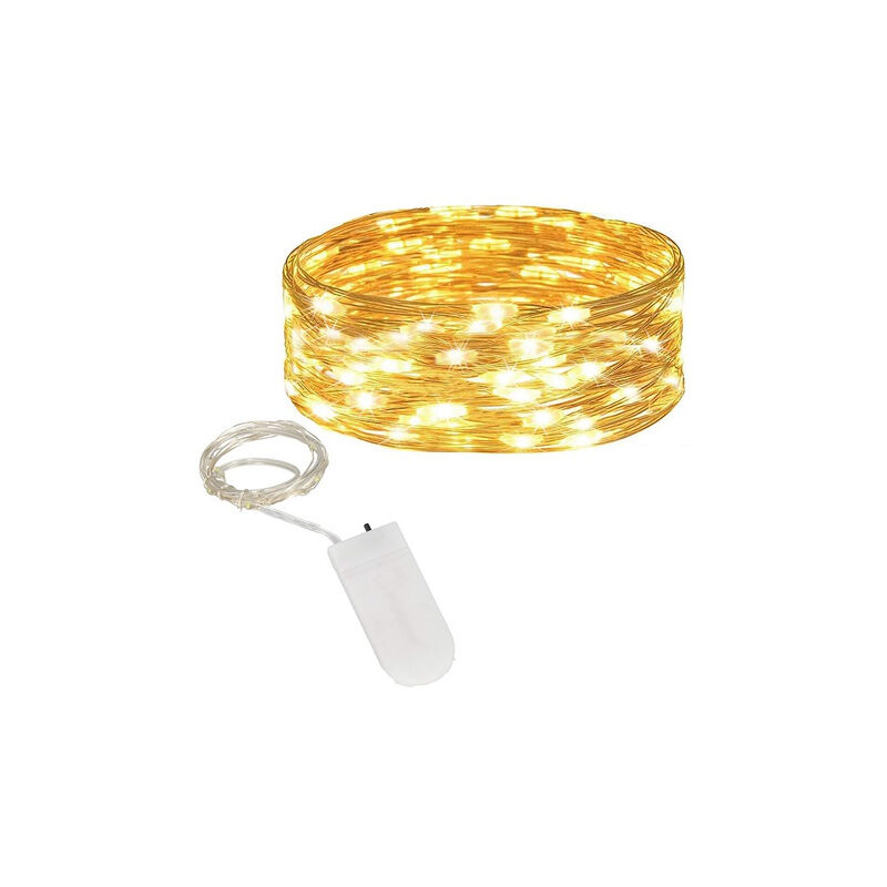 Springos - Luci natalizie 10 led a batteria colore...