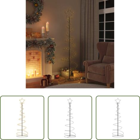 Luci natalizie -  Albero di Natale a LED 120 LED Bianco Caldo 180 cm