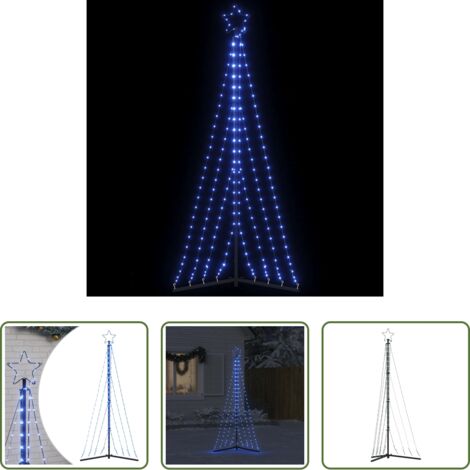 Luci natalizie - Albero di Natale a LED 339 LED Blu 187 cm