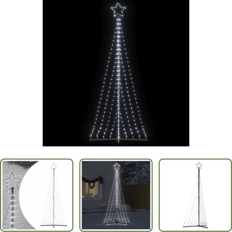 Luci natalizie -  Albero di Natale a LED 447 LED Bianco Freddo 250 cm
