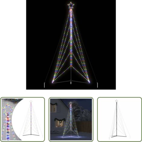 Luci natalizie -  Albero di Natale a LED 615 LED Colorato 404,5 cm
