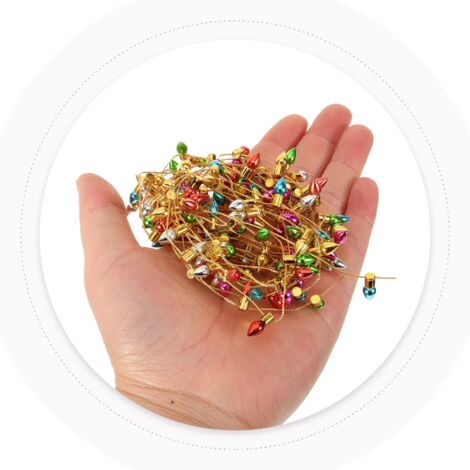 Luci natalizie in miniatura da 4 m - Accessori per luci natalizie finte sospese - Accessori per mobili natalizi