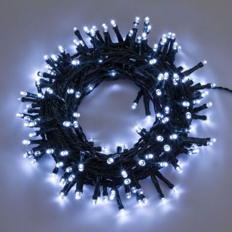 Luci natalizie led 300 serie di natale bianco ghiaccio esterno 22 mt controller