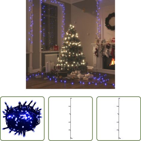 Luci natalizie - Stringa LED con 150 Luci LED Blu 15 m in PVC