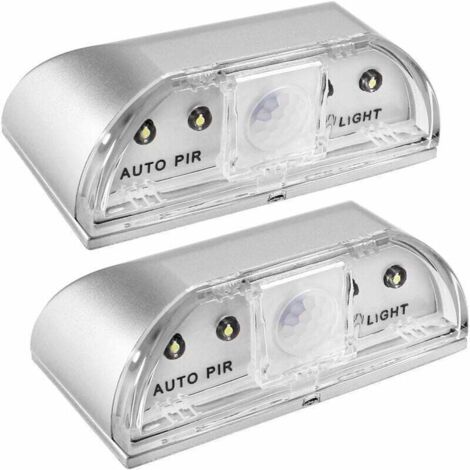 Luci notturne per serratura, confezione da 2 luci notturne a LED a infrarossi PIR IR per serratura della porta, rilevatore di movimento automatico