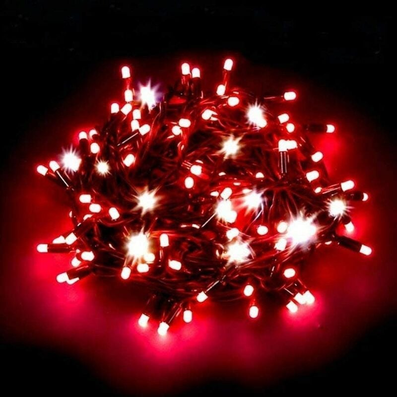 Image of Luci per Albero di natale 300 luminarie led rossa da addobbi decorazioni in casa o presepe sia per interno che per esterno