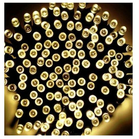 Luci per albero di natale in bianco caldo giallo esterno interno catena luminosa 300 led decorazioni negozi siepi piante