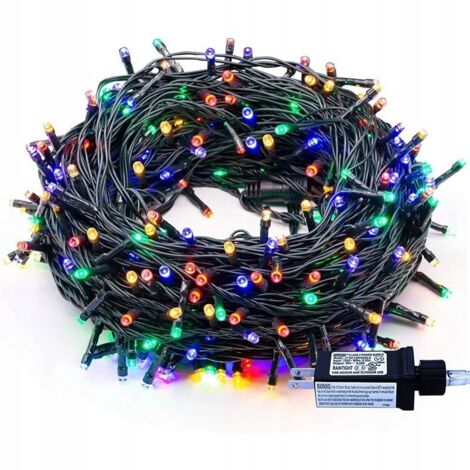 LUCI PER ALBERO DI NATALE, PER ESTERNI E INTERNI, 100 LED, 10M, COLORATE E DECORATIVE