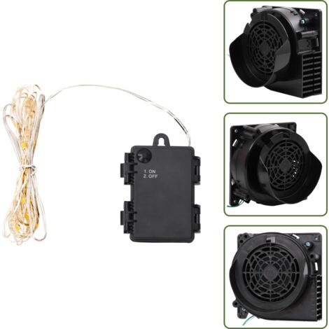 Luci per festa - vidaXL Stringa di Luci LED con 66 LED e Ventola 660 cm - Luci per matrimonio
