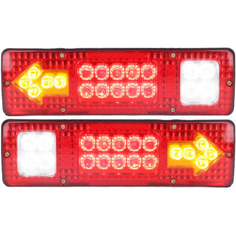 Luci posteriori a LED 2 pezzi 12V ad alta luminosità indicatori di direzione universali adatti per rimorchi camion roulotte barche camper