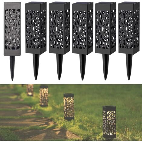 Luci solari da giardino, luci da terra per esterni, luci da paesaggio esterne impermeabili, lampada da giardino a LED senza fili, illuminazione solare per percorsi patio, prato, accensione/spegnimento