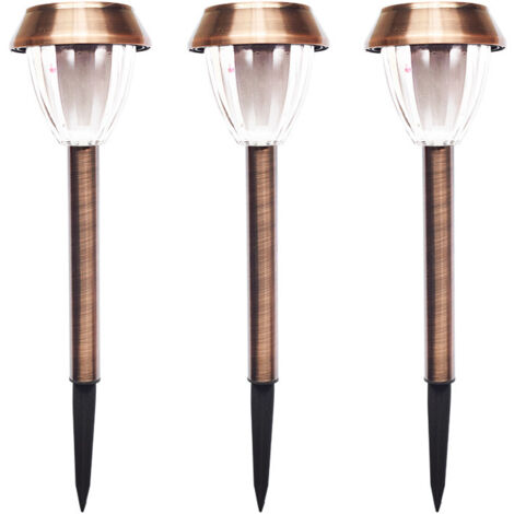 Luci solari da giardino per esterni, 3 luci solari a LED da giardino, luci solari impermeabili per giardino, lampada solare per esterni