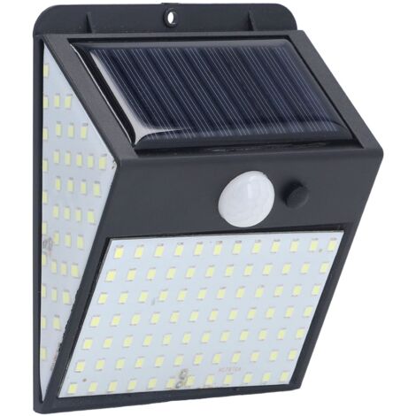 Luci solari Lampada a LED a luce bianca Perline Sensore di movimento ad alta sensibilità Protezione IP65 Cablaggio Sicurezza esterna gratuita