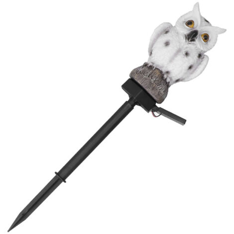 Luci solari per il percorso Lampada da giardino alimentata dal design del gufo da giardino per esterni per il vialetto del cortile