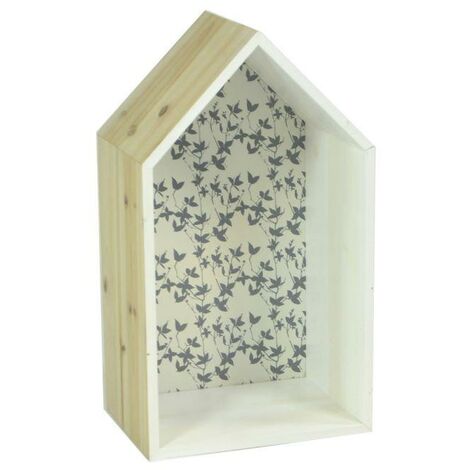 Lucia-Haus-Holzregal cm25x37x15