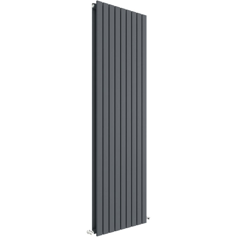 Balterley - Square Vertical Double Panel Radiator - 1800mm x 528mm - 5810 btu - Anthracite