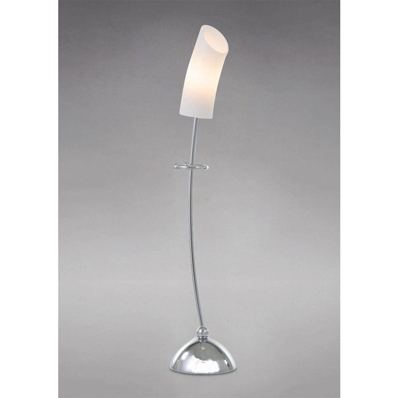 Lucia Table Lamp 1 Bulb polished chrome / frosted glass
