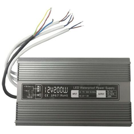 Lucibel ALIM12200IP Trasformatore LED impermeabile 12V 200W 230x125x60mm