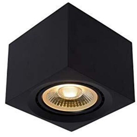 Lucide 09922/12/30 Spot da Soffitto, Alluminio, 12 W, Nero