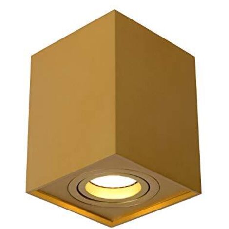Lucide 22953/01/02 - Faretto da soffitto, in alluminio, 50 W, colore: Oro opaco/Ottone
