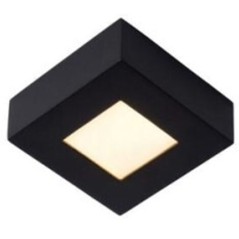 Lucide 28117/11/30 - Plafoniera in alluminio, 8 W, colore: Nero