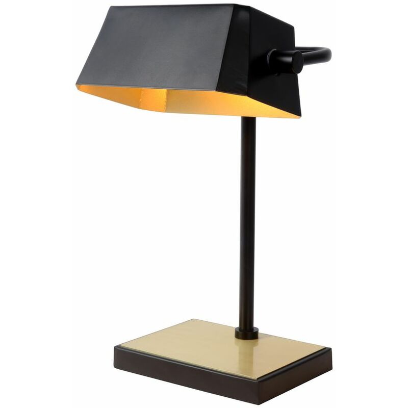 

Lucide 45581/01/30 - Lámpara de escritorio, acero, 40 W, Negro, Oro Mate - Noir, Or Mat / Laiton