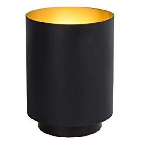 Lucide 45588/01/30 - Lampada da tavolo, in metallo, 40 W, colore: Nero, Oro opaco/Ottone