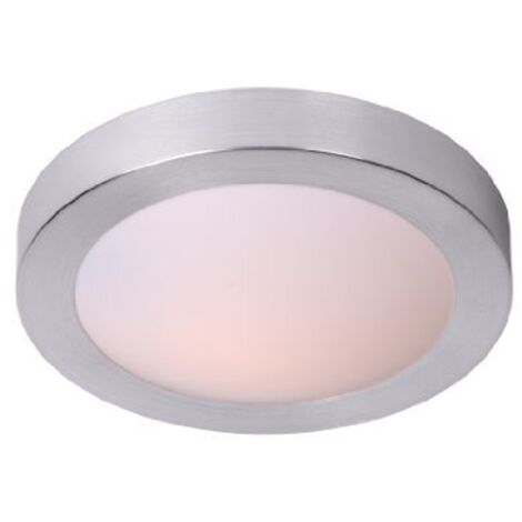 Lucide 79158/01/12 Fresh - Plafoniera IP44 1 x E27, Diametro 27 cm, Alluminio
