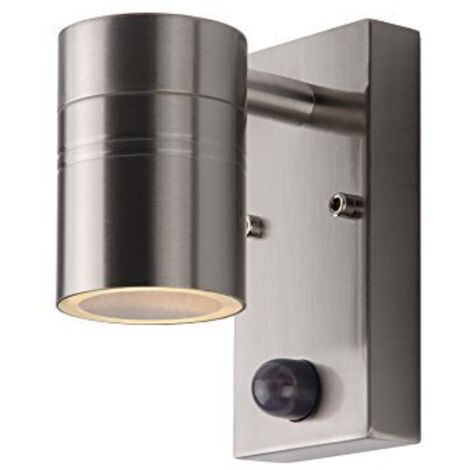 Lucide Arne di LED  Faretto da parete esterno  Ø 6,3 cm  LED  GU10  2 X 5 W 2700 K  IP44  Nero, Ferro, Satin Chrome, GU10 5 wattsW 230 voltsV