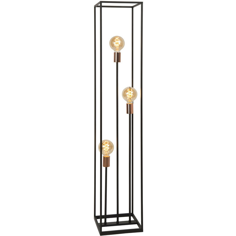 Arthur - Floor Lamp - 3xE27 - Black - Lucide