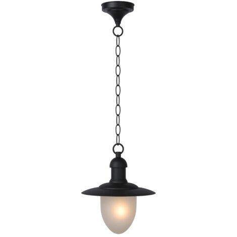 Lucide ARUBA - Pendelleuchten Innen/Außen - Ø 25 cm - 1xE27 - IP44 - Schwarz