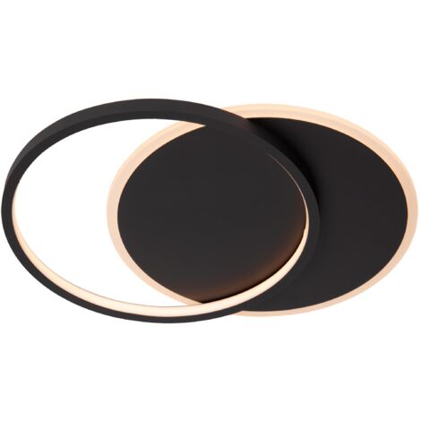 Lucide AXELLE - Deckenleuchte - Ø 29,5 cm - LED 3 StepDim - 1x24W 2700K - Schwarz