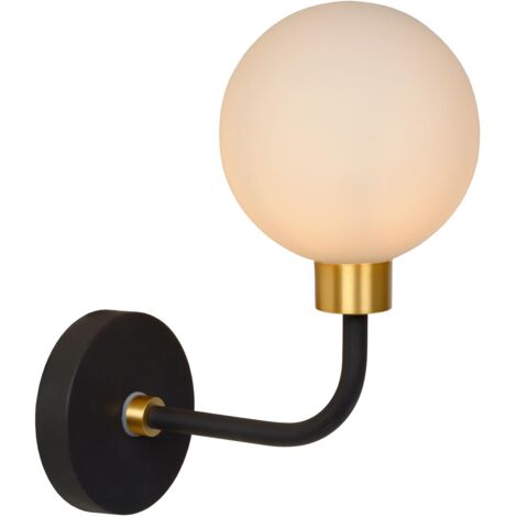 Lucide BEREND - Wandleuchte Badezimmer - 1xG9 - IP44 - Schwarz