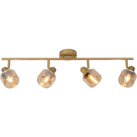 Lucide BJORN - Deckenstrahler - 4xE14 - Mattes Gold / Messing