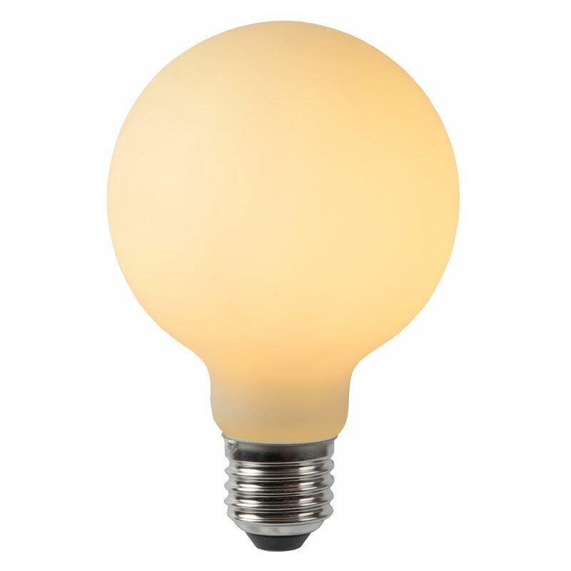 

Bombilla de filamento, diámetro de 8 cm, LED, E27, 5 W, 2700 K, ópalo - Lucide