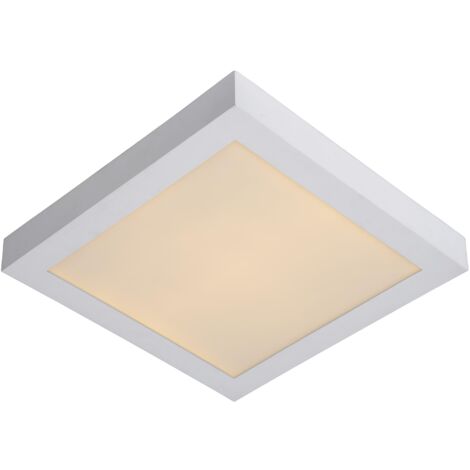 Lucide BRICE-LED - Deckenleuchte Badezimmer - LED Dim. - 1x30W 3000K - IP44 - Weiß