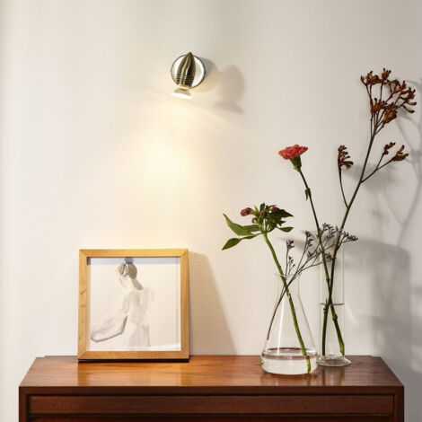 Lucide CARO-LED - Deckenstrahler - Ø 9 cm - LED - GU10 - 1x5W 2700K - Chrom Matt